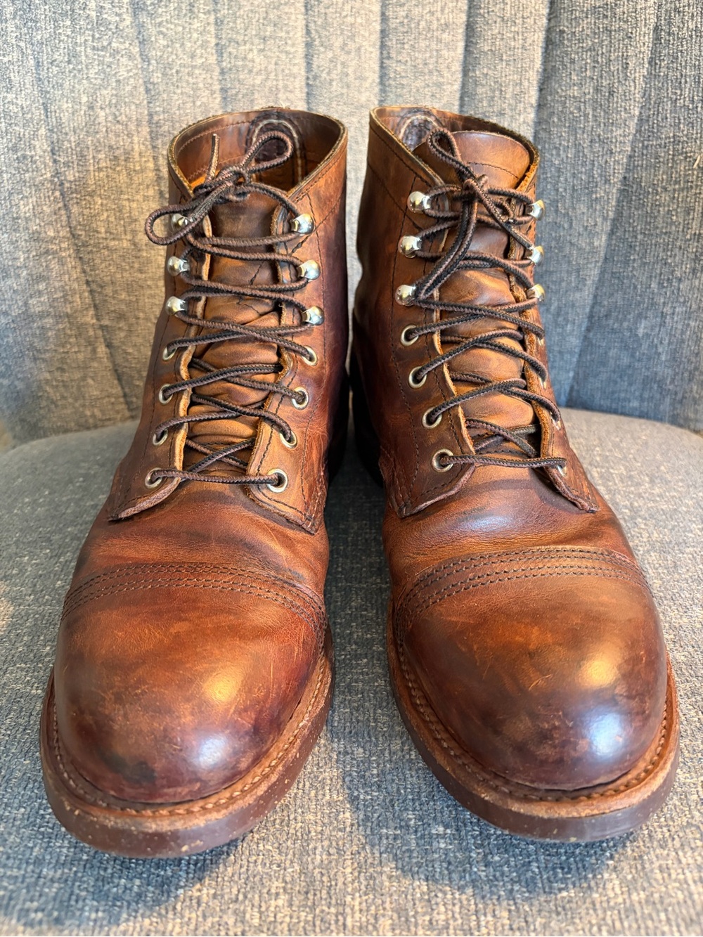 Red Wing Heritage Iron Ranger 8115 Amber Harness Leather Boots Men’s 8.5 D USA
